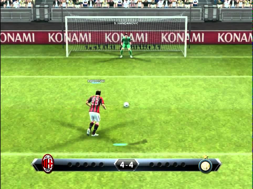 PES 2013   Penalty shootout Milan vs Inter