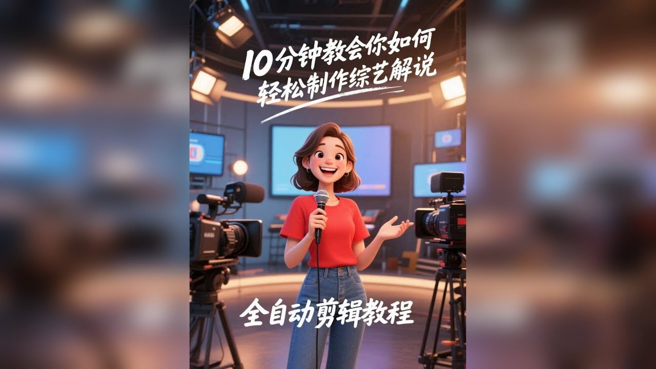 10分钟剪辑综艺解说，无需写文案，全自动剪辑教程
