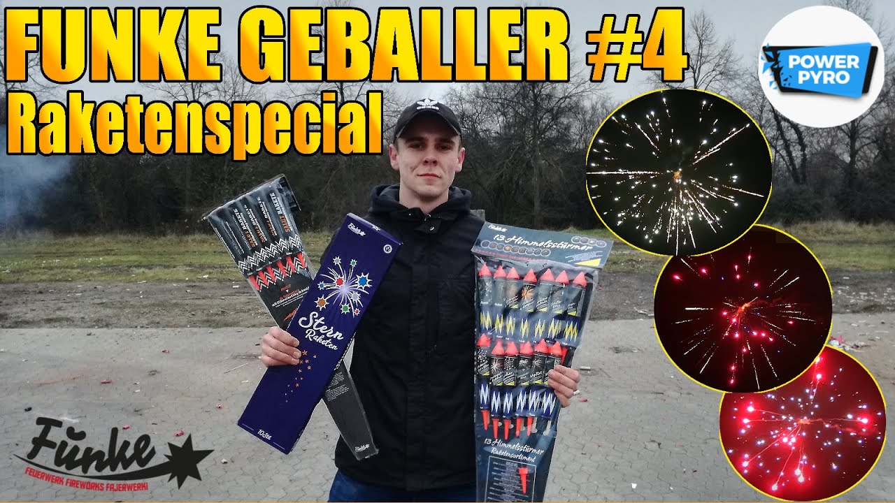 FUNKE GEBALLER #4 | RAKETEN SPECIAL🚀😍 | SALUT RAKETEN - STERNRAKETEN - 13 HIMMELSSTÜRMER