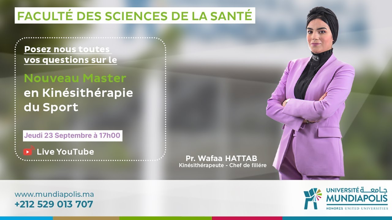 Nouveau Master en Kinésithérapie du Sport