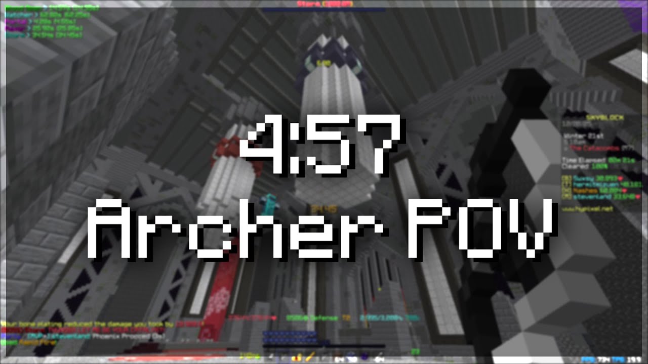 Casual 4:57 Archer POV | HYPIXEL SKYBLOCK