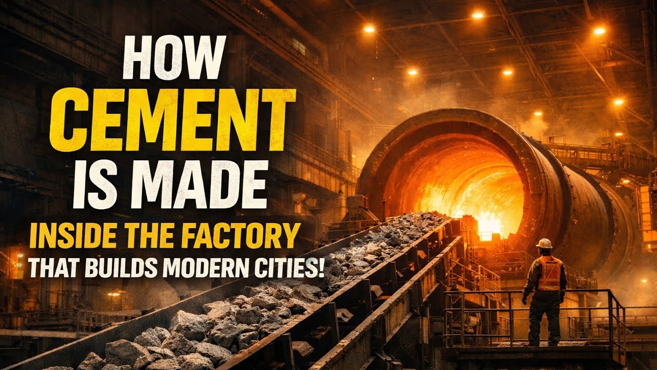 How Cement Is Made Inside the Factory That Builds Modern Cities!