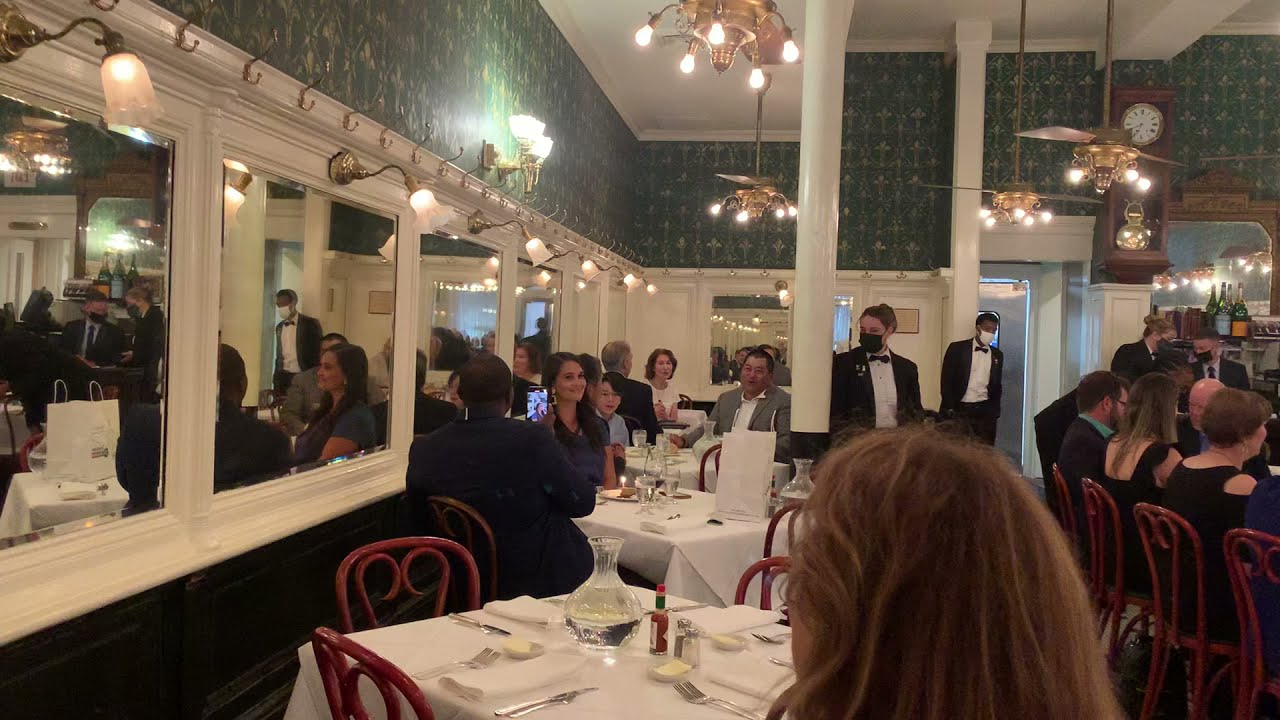Galatoires in New Orleans singing “Happy Birthday” throughout the Restaurant