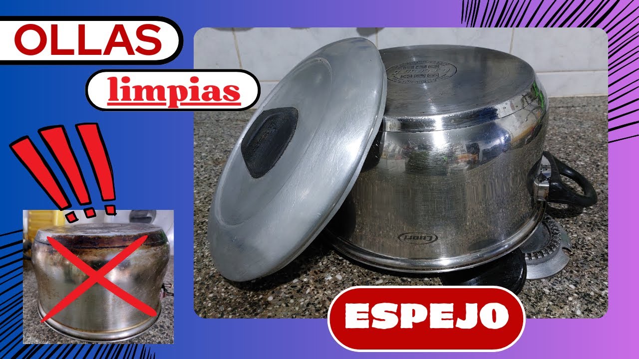 LIMPIADOR Pulidor NO MÁS Ollas CACEROLAS Sucias