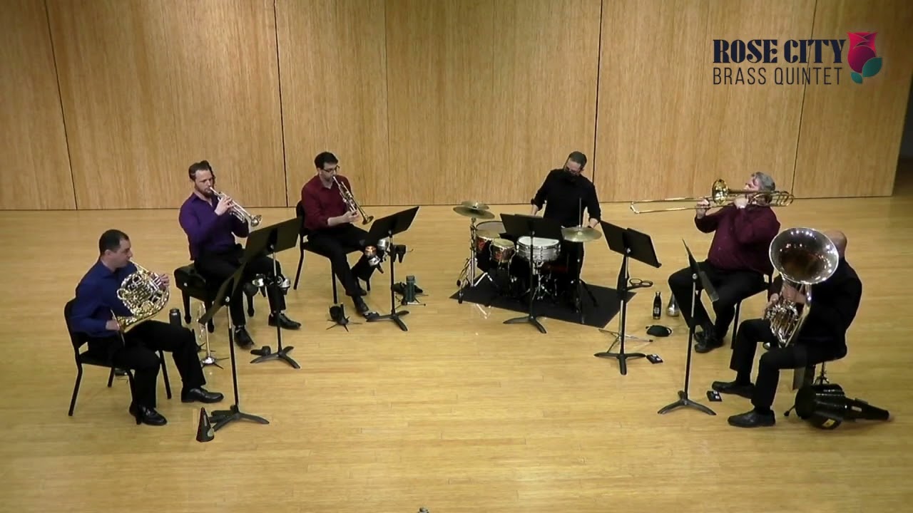 Radiohead's Paranoid Android arranged for brass quintet: Rose City Brass Quintet and Sergio Carreño