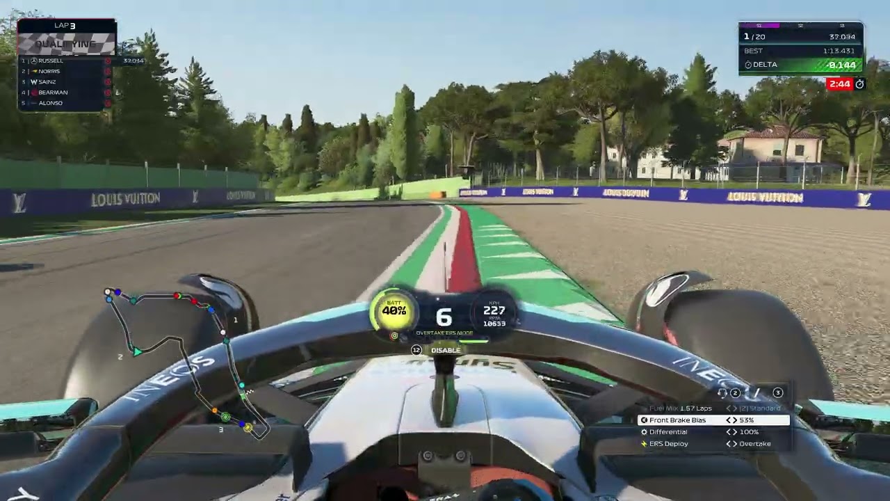 F1 25 - IMOLA Quali Hotlap + ERS!  - 1:13.168