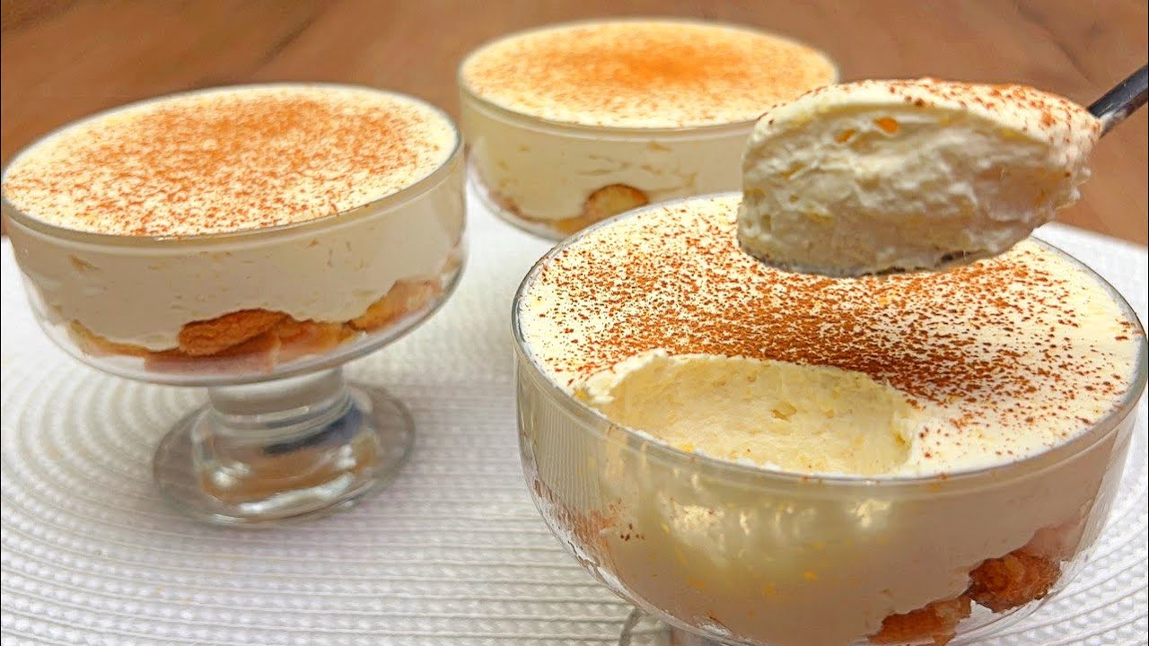 Вкуснейший домашний десерт за 15 минут, который тает во рту! Никакой выпечки!