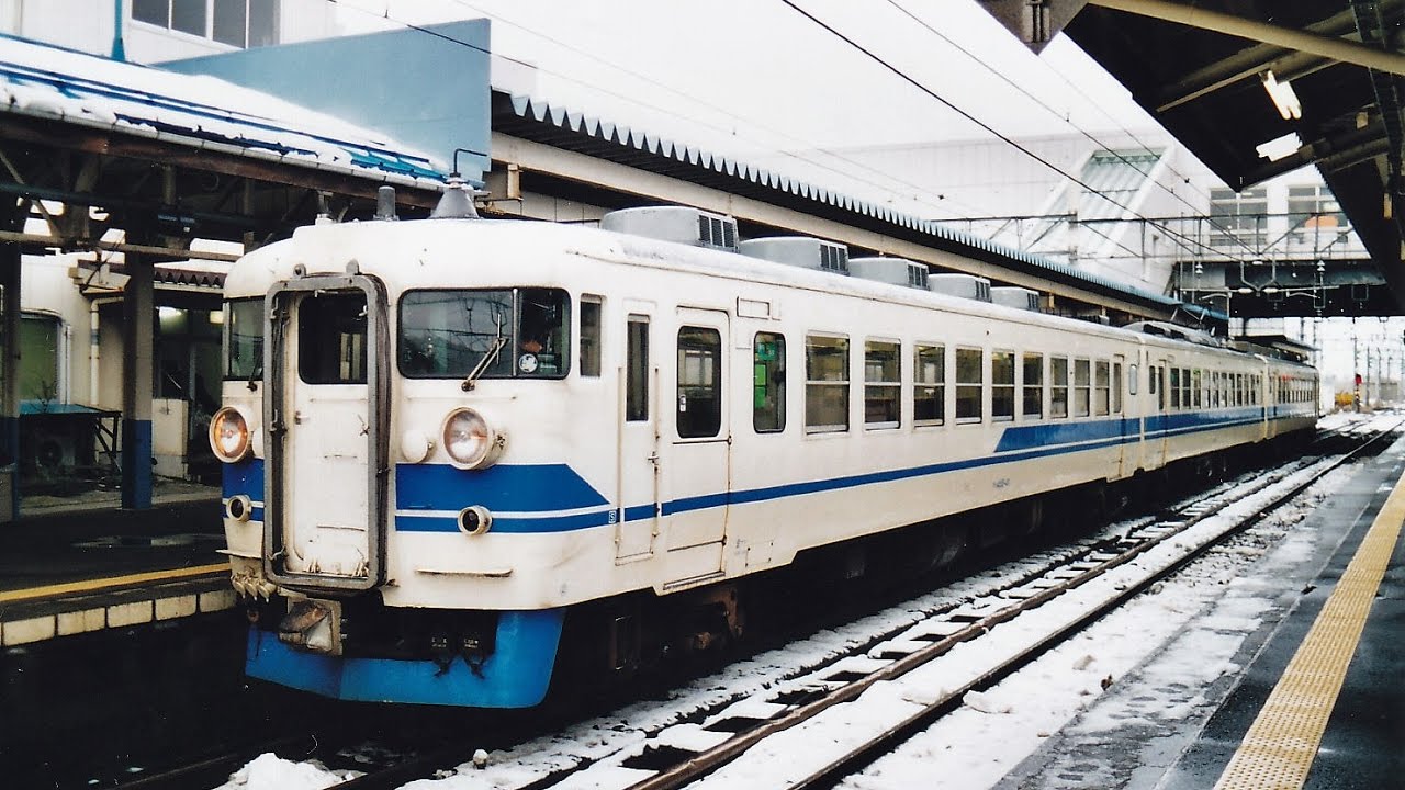【走行音】眠れぬ夜にどうぞ　北陸線475系MT54鈍行の旅 クモハ475-52 金沢→直江津 04.01.15