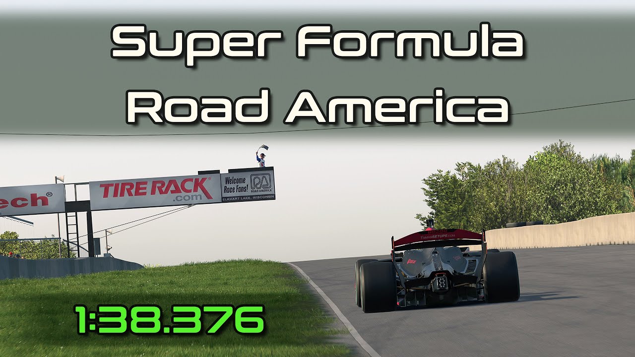 iRacing SF23 Super Formula Road America Q Hotlap 1:38.376 - 2025 Season 3