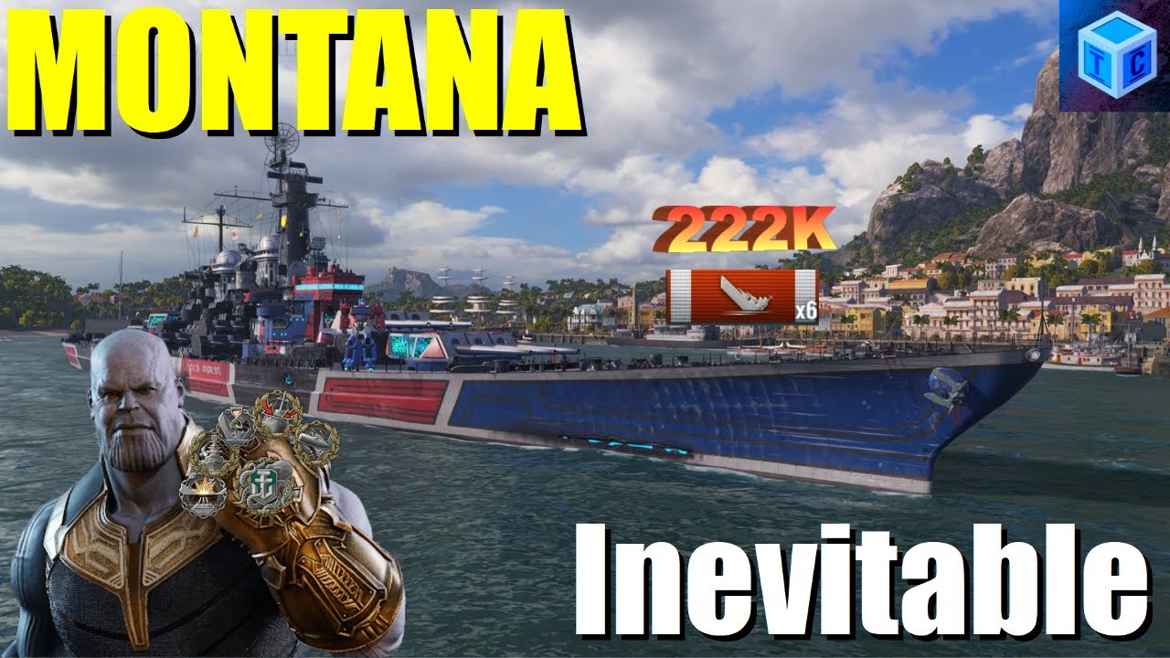 World Of Warships Español: Montana | Inevitable (222K Dmg)