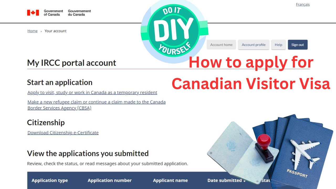 How to process Canadian Visitor Visa STEP BY STEP (DIY)