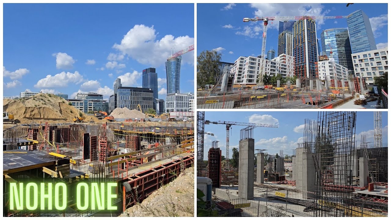 Warszawa / Warsaw Budowa NOHO ONE stan w sierpniu 2025 / Construction of NOHO ONE update 10.08.2025