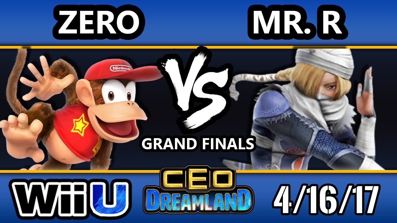 CEO Dreamland 2017 Smash 4 - TSM | ZeRo (Diddy Kong) Vs. Elevate | Mr. R (Sheik/Cloud) SSB4 GF