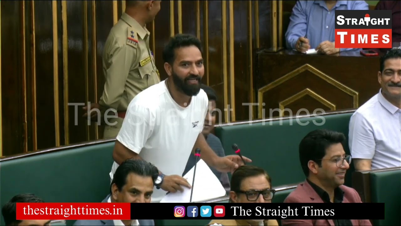 #watch :MLA Mehraj Malik shows anger in the Legislative Assembly#jammukashmir  #assembly