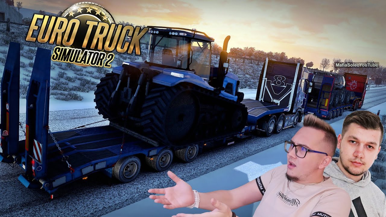 Zimowa Trasa Na Wesoło 1/2 ❄️CZEGO STOISZ NA TORACH?!😂★ ETS 2 [KONWÓJ ZIMA]✔ MafiaSolecTeam💪😍