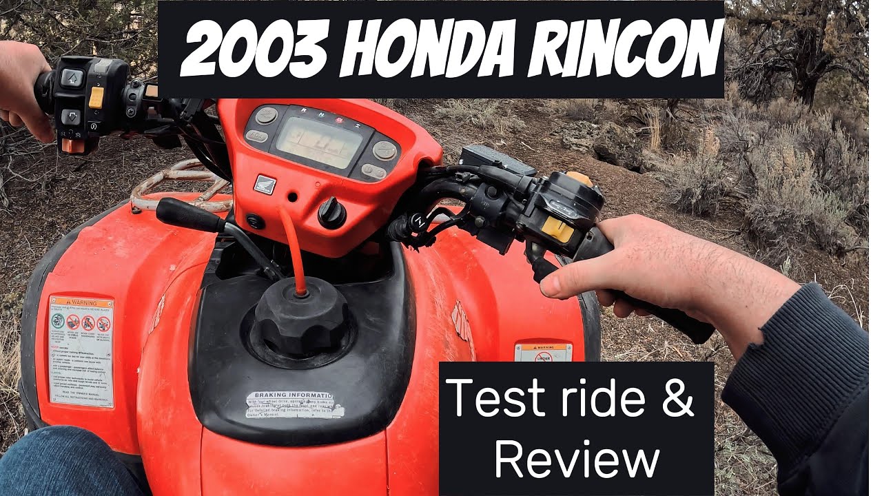 Review of a 2003 Honda Rincon with over 15k miles on it.
