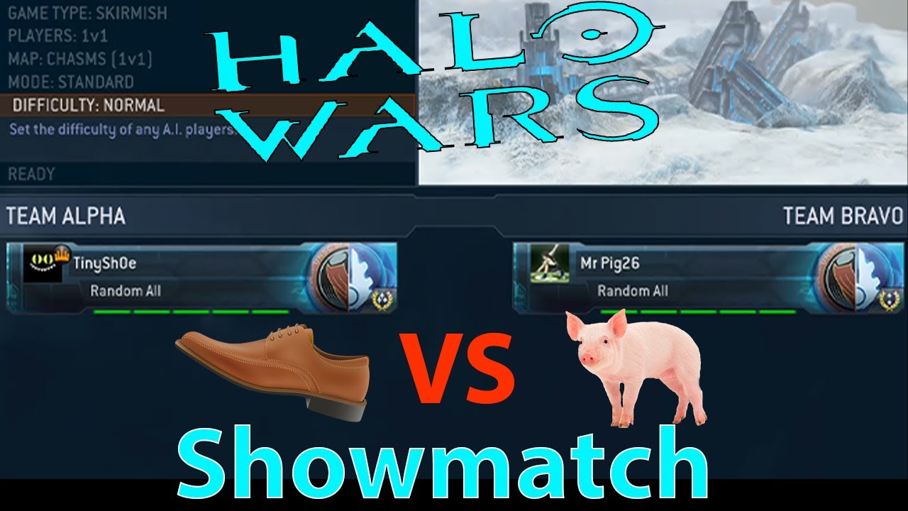 Halo Wars 1v1 Showdown Mr.Pig vs TinySh0e (Casted by Turnip)