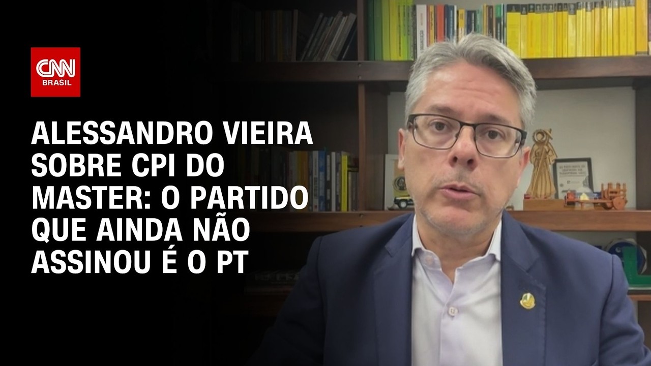 CPI do Master: O partido que ainda não assinou é o PT, diz Alessandro Vieira | HORA H
