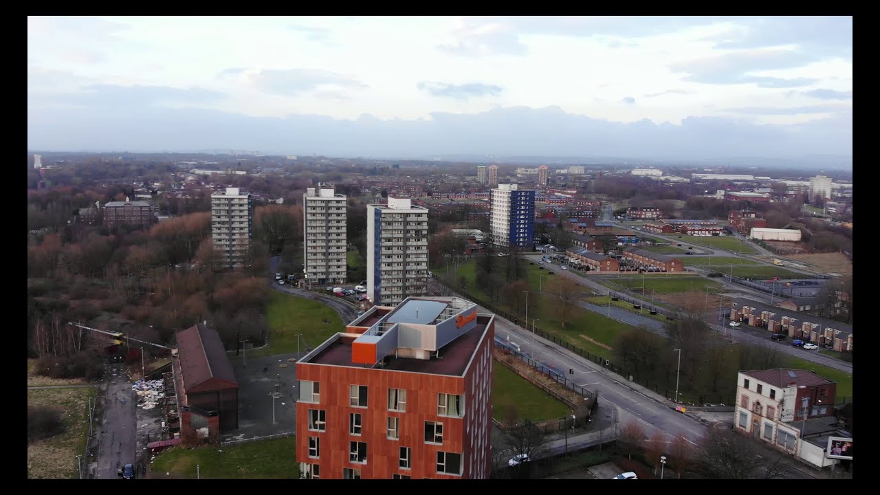 DJI MAVIC AIR DRONE - CITY OF MANCHESTER VIEWS - MANCHESTER SKYLINE