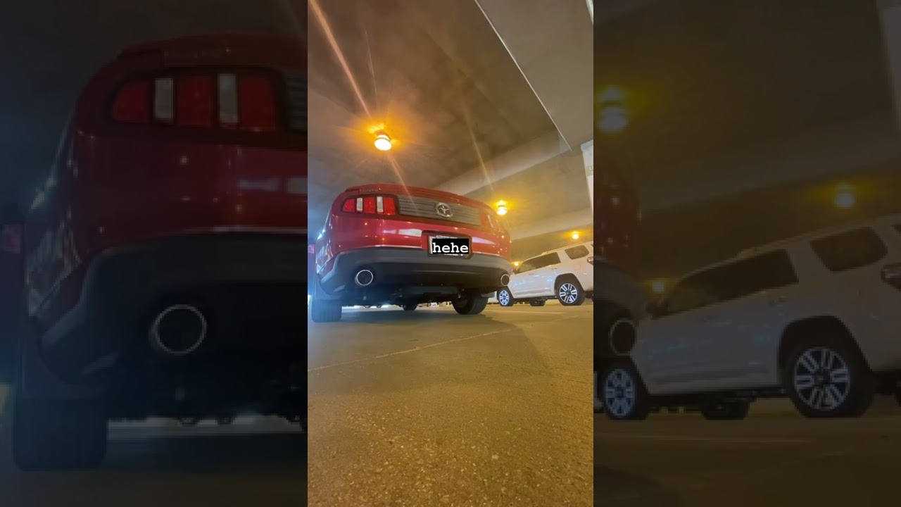 Ford Mustang 2010 V6 4.0L True Dual Exhaust, 4&rdquo; tips, x pipe