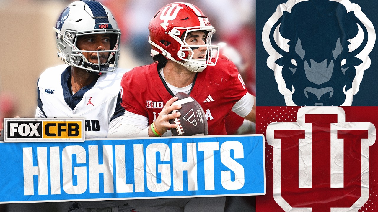Howard Bison vs No. 5 Indiana Hoosiers Highlights 🏈 FOX College Football