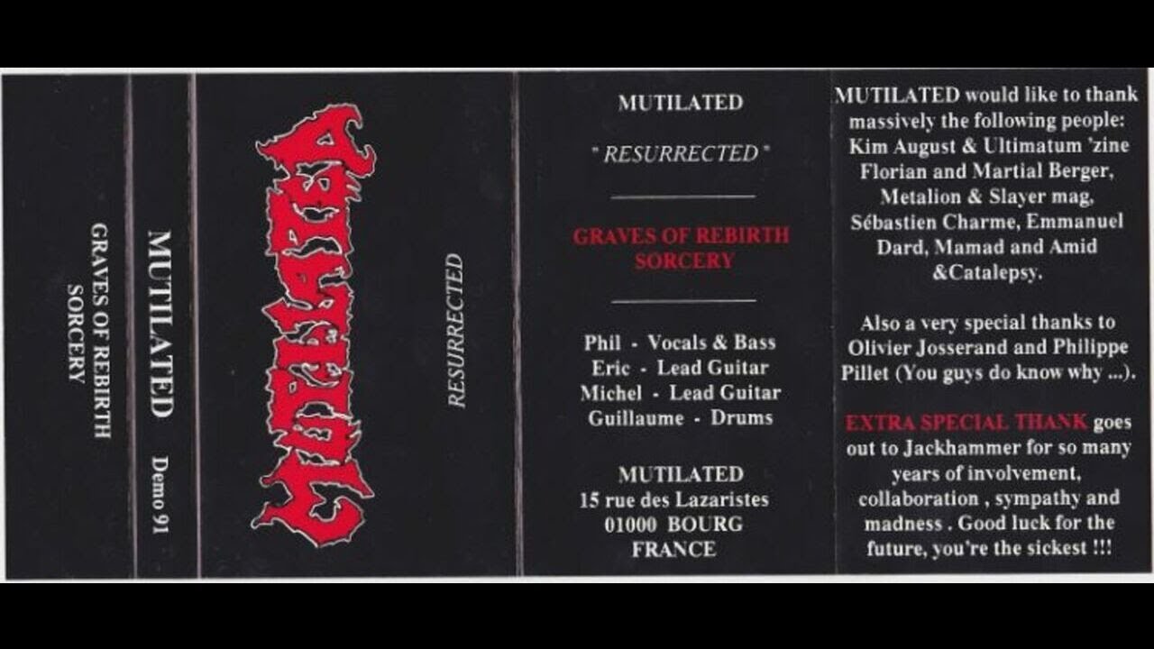 Mutilated (France) - Resurrected (Demo) 1991