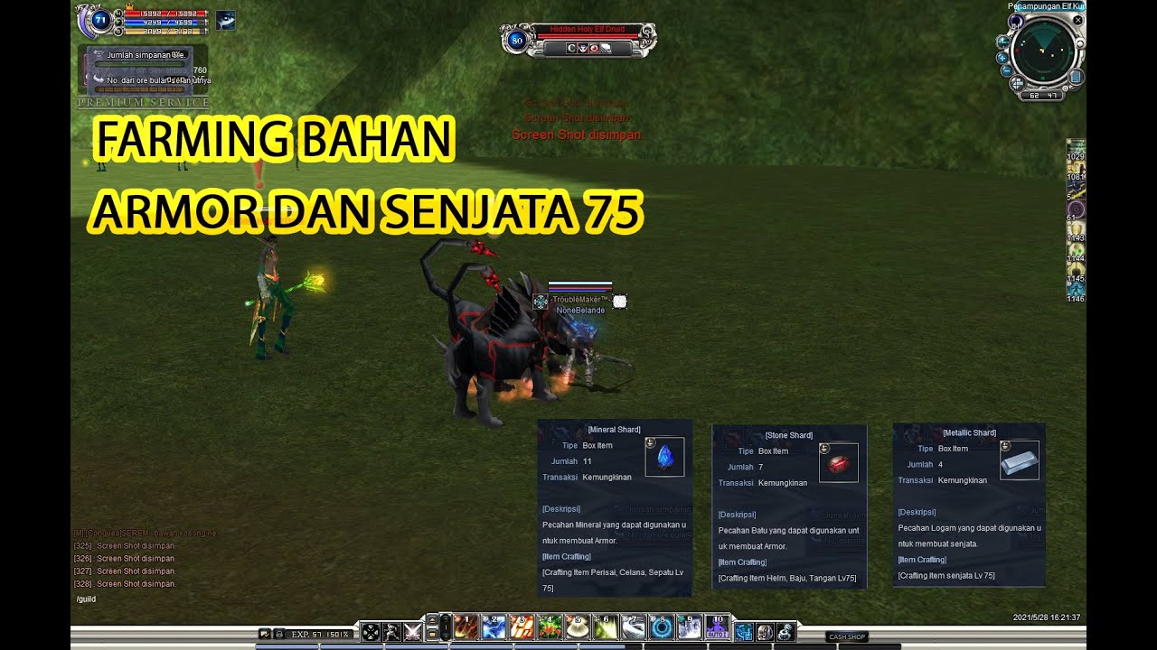 FARMING BAHAN CRAFTING 75 1HARI 500 RIBU ?? RF REMASTERED UPDATE BALZEBUB