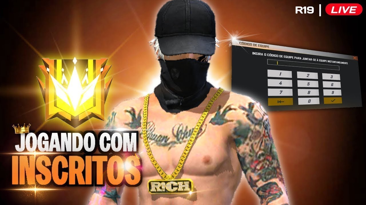👑 FREE FIRE AO VIVO 👑 SALINHAS PERSONALIZADAS ! 👑 JOGANDO COM INSCRITOS 👑