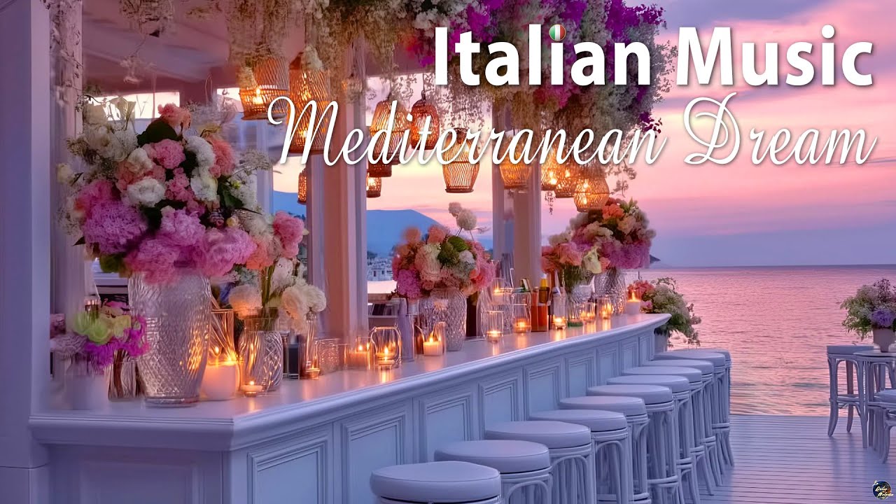 🎶 Italian Music Caf&eacute; by the Coast | 2+ Hours of Relaxing Mediterranean Vibes & Lake Como Views 🌊