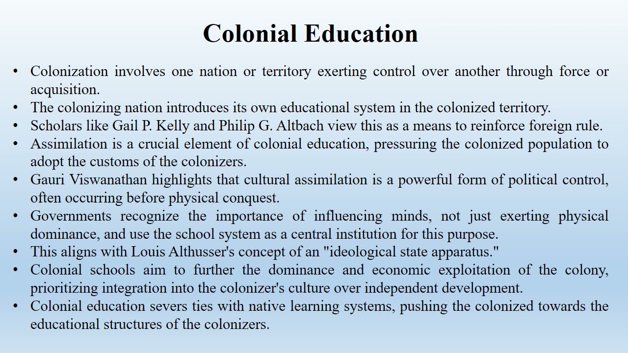 Colonial Education (Postcolonial Studies)