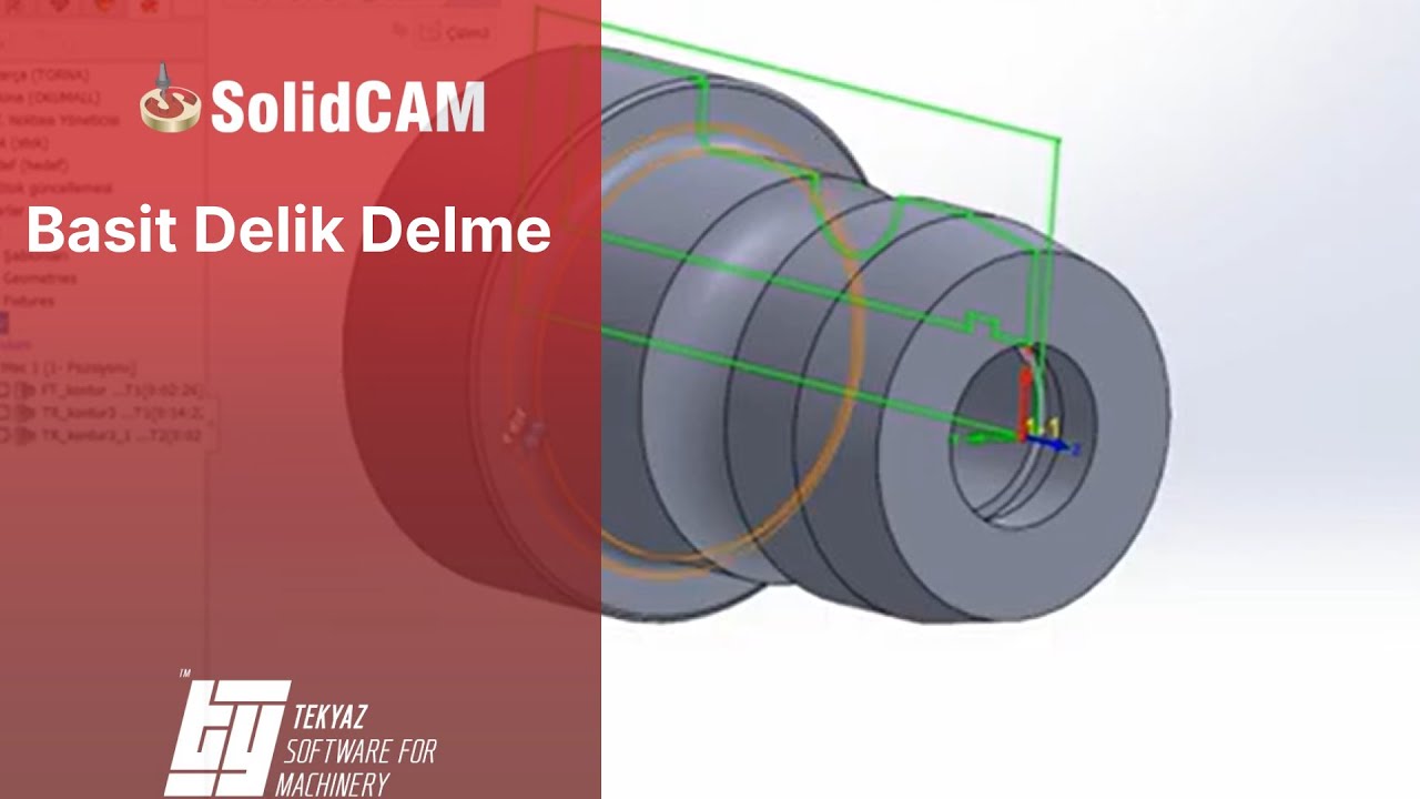 SolidCAM - Basit Delik Delme