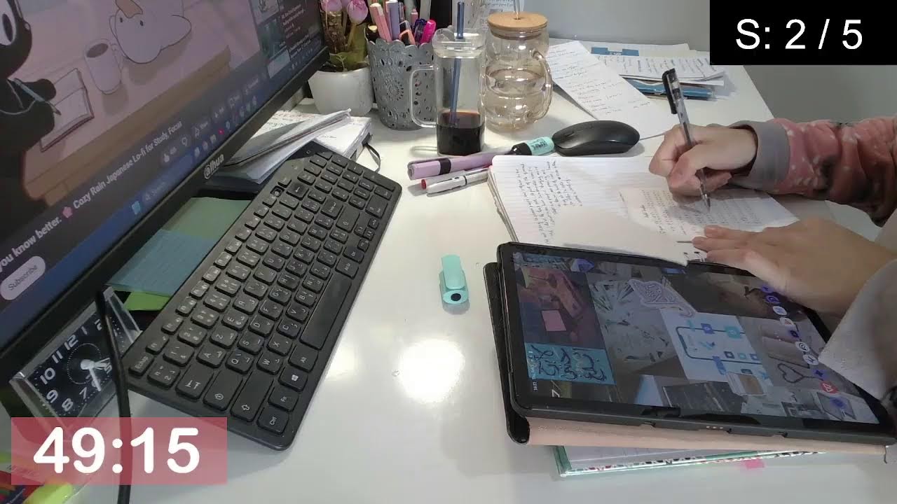 Study With Me 6 Hours | Computer Science Student | IELTS English 60/10 min p2