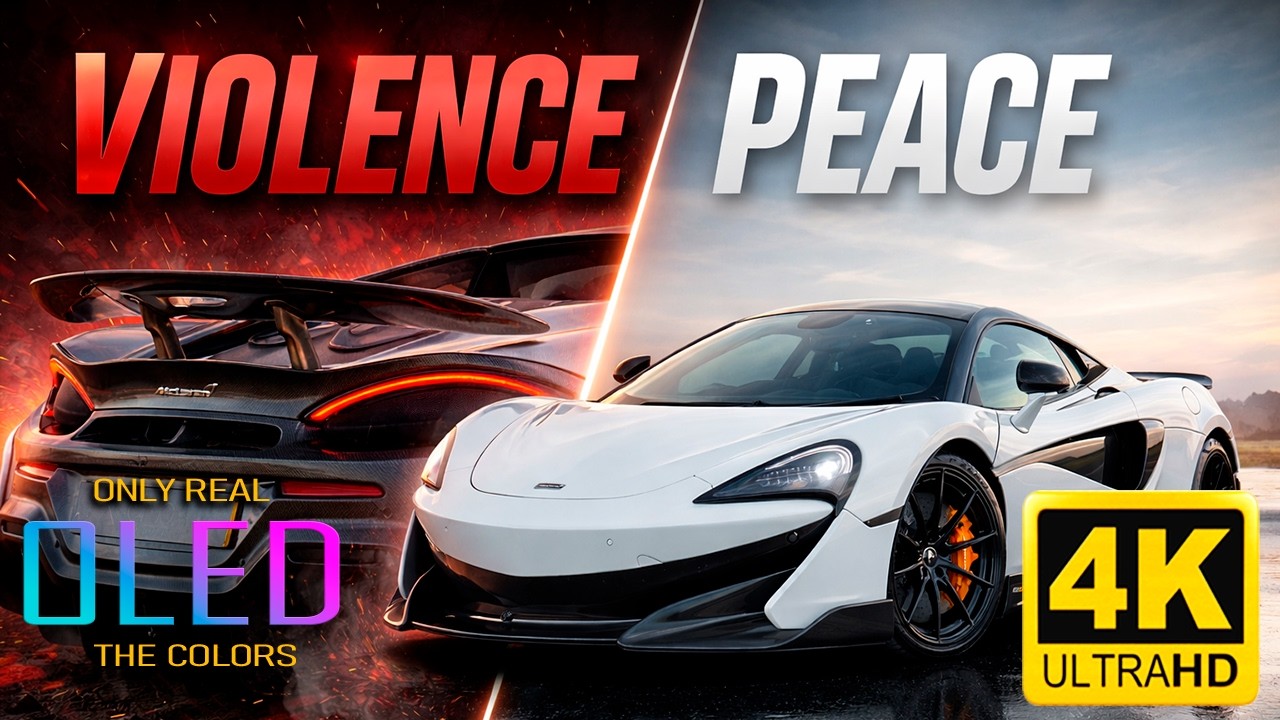 McLaren 600LT Violence and Peace | Supercar Cinematic Experience in 4K Ultra HD Cinematic OLED Demo