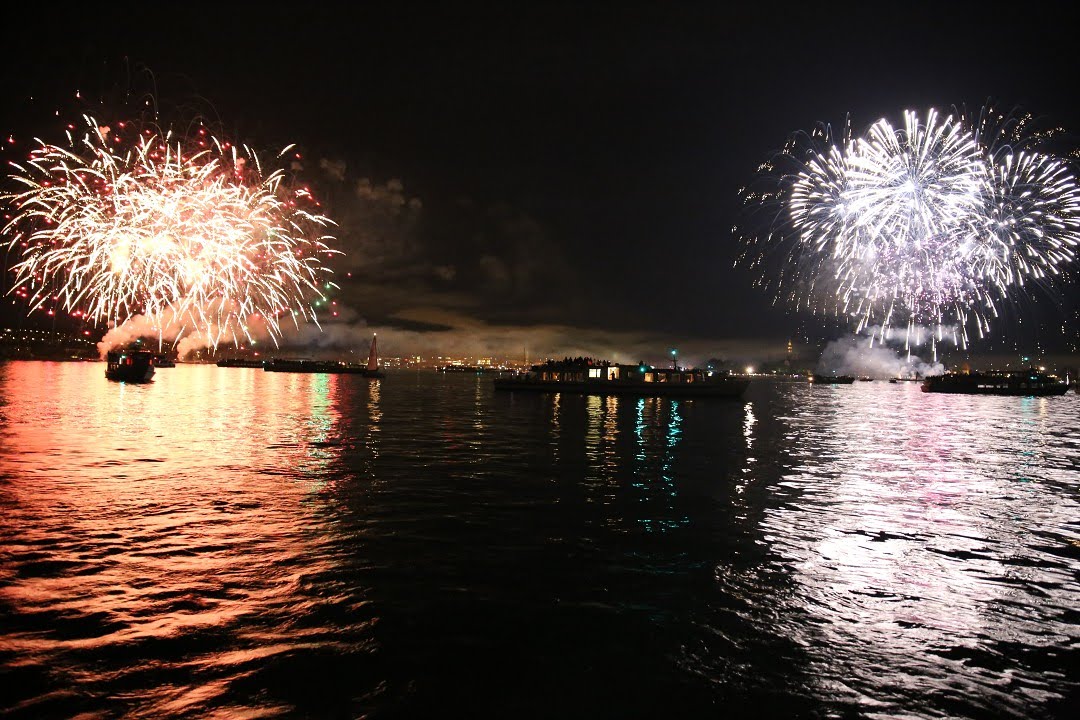 Konstanzer Seenachtfest mit Feuerwerk: Konstanz am Bodensee, 09.08.2014