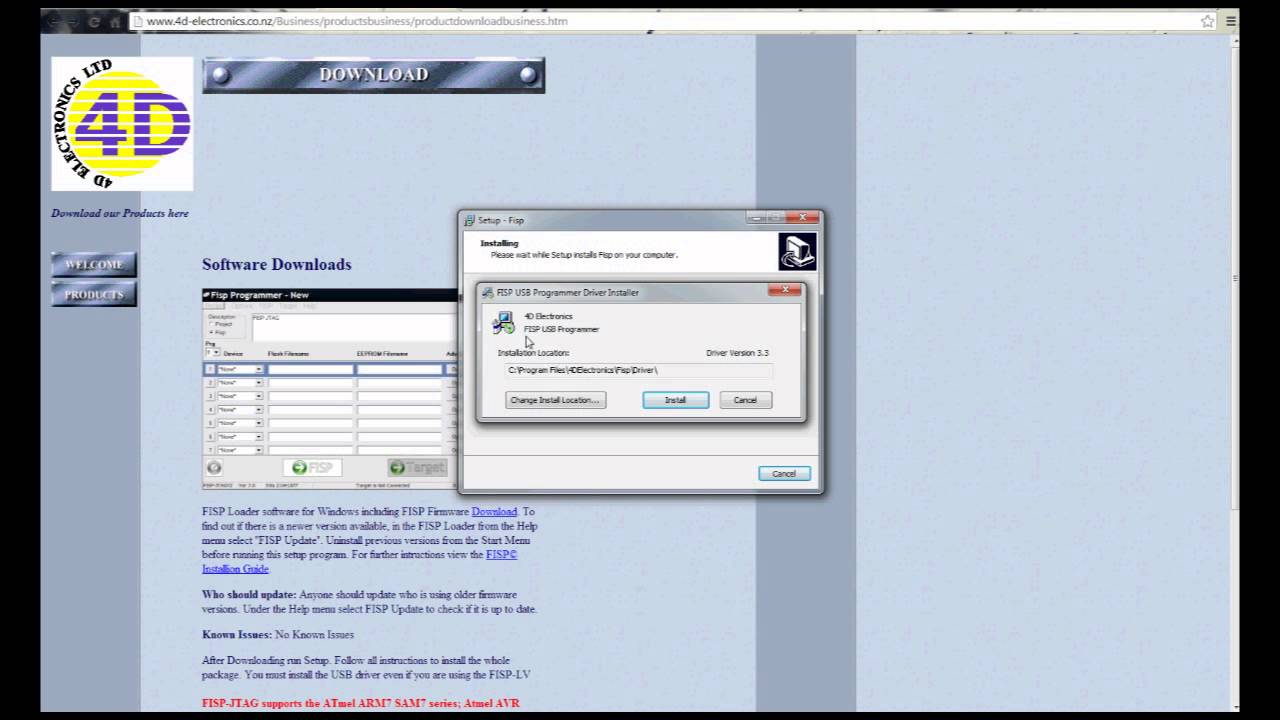 Star Trac: Installing the FISP Program to the PC