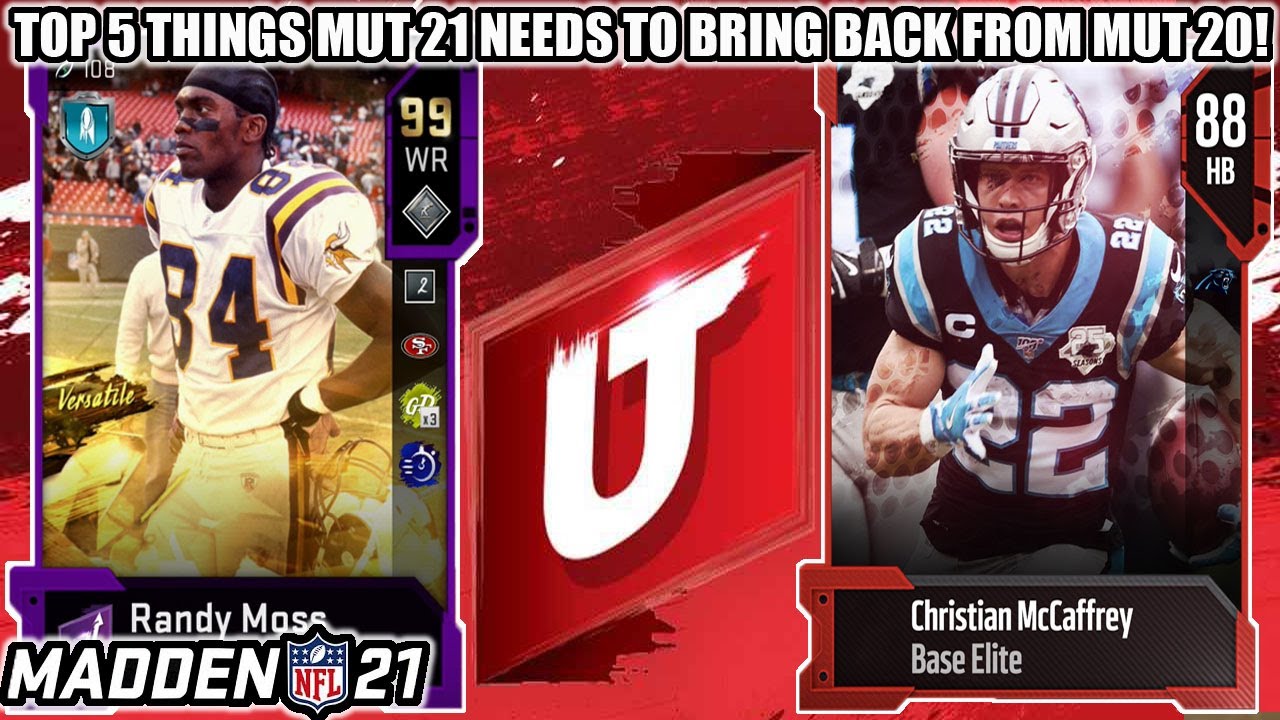 THE TOP 5 THINGS MADDEN 21 ULTIMATE TEAM NEEDS TO BRING BACK FROM MADDEN 20! | MADDEN 21