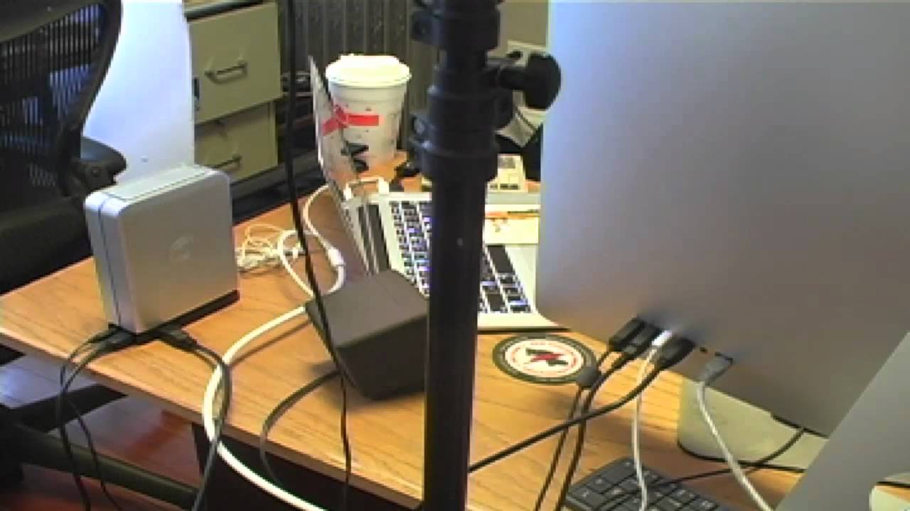 Canon GL2 connected to MacBook Air via FW 800 by way of Seagate drive and Thunderbolt Monitor