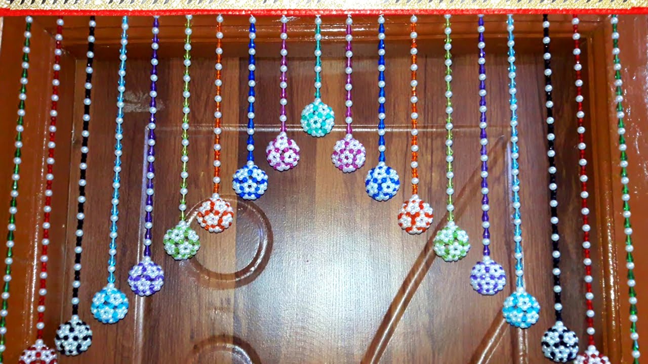 DIY: How to Make a Beaded Ball Toran-Crystal Moti Toran New Design