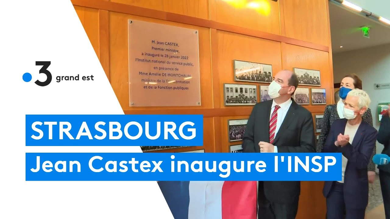 Jean Castex inaugure l'INSP, qui succède à l'ENA à Strasbourg