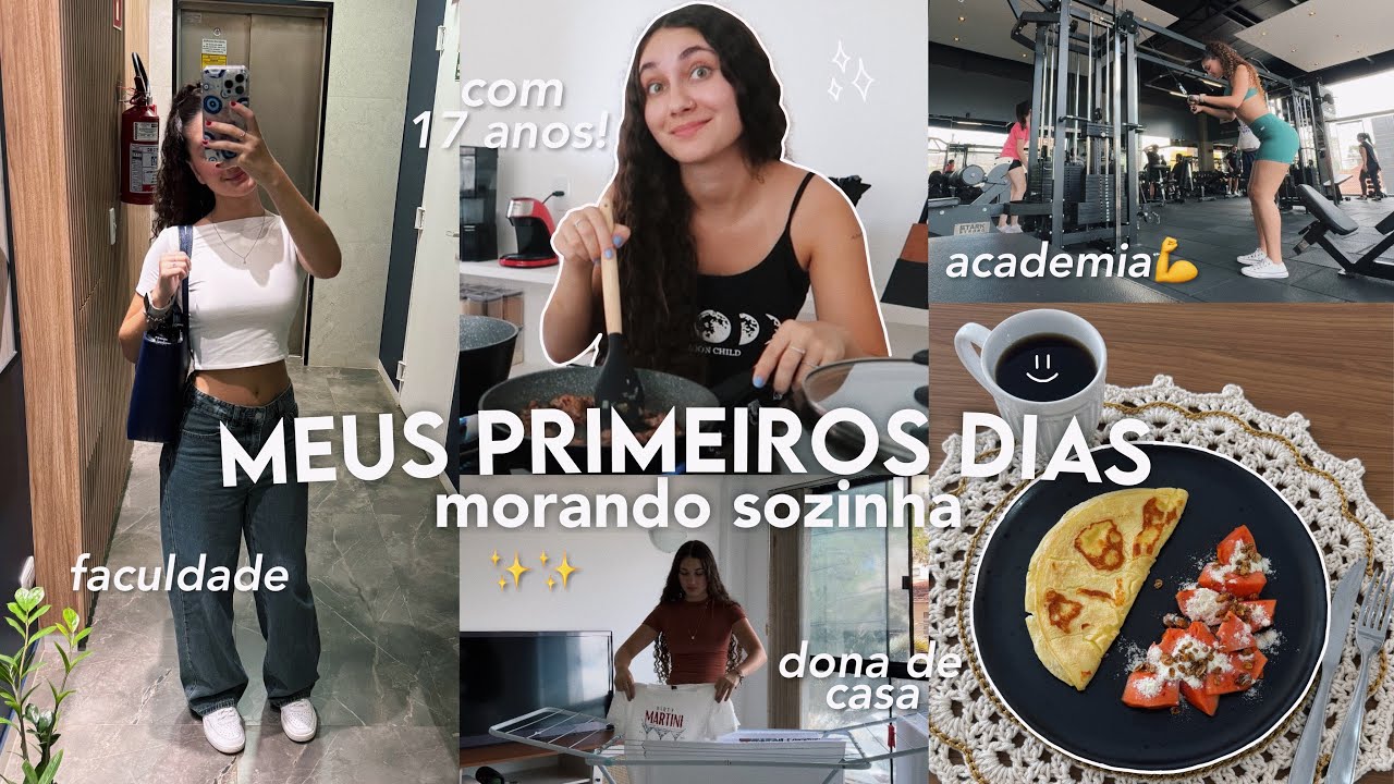 meus primeiros dias morando sozinha com 17 anos!✨ ~ vlog ~
