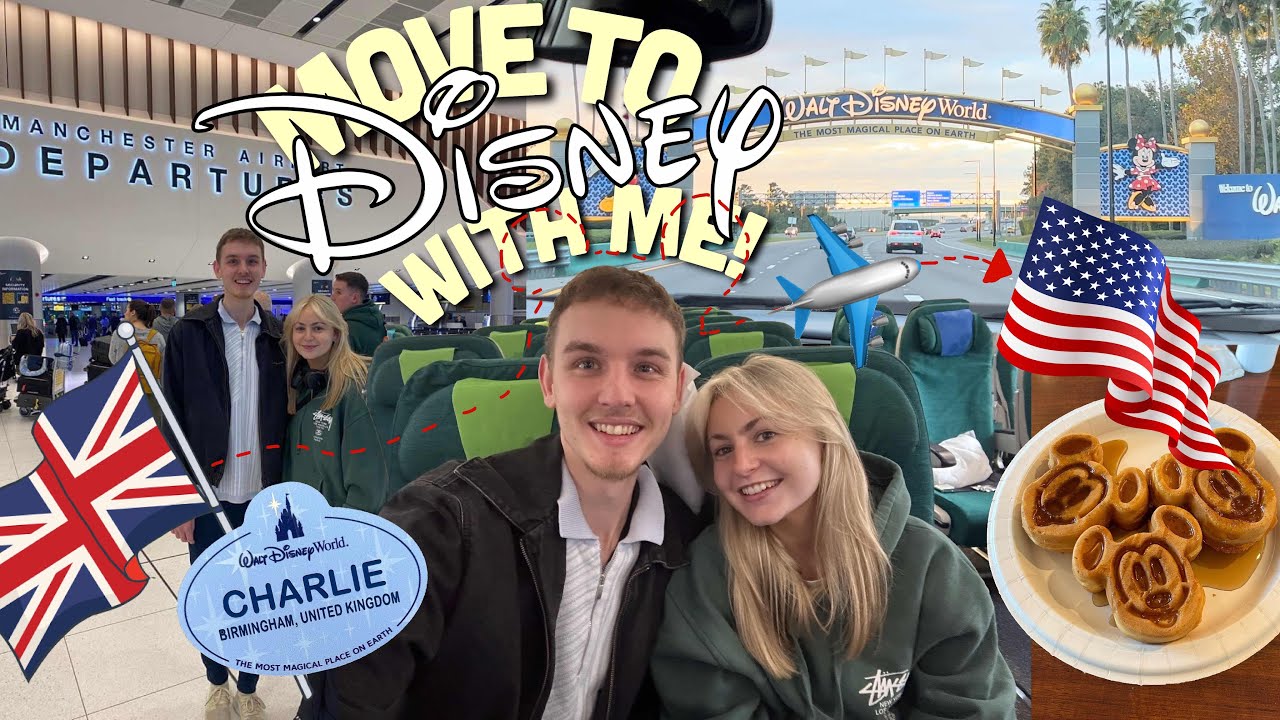 MOVING TO WORK AT WALT DISNEY WORLD - TRAVEL DAY - DISNEY CRP 2023-2024