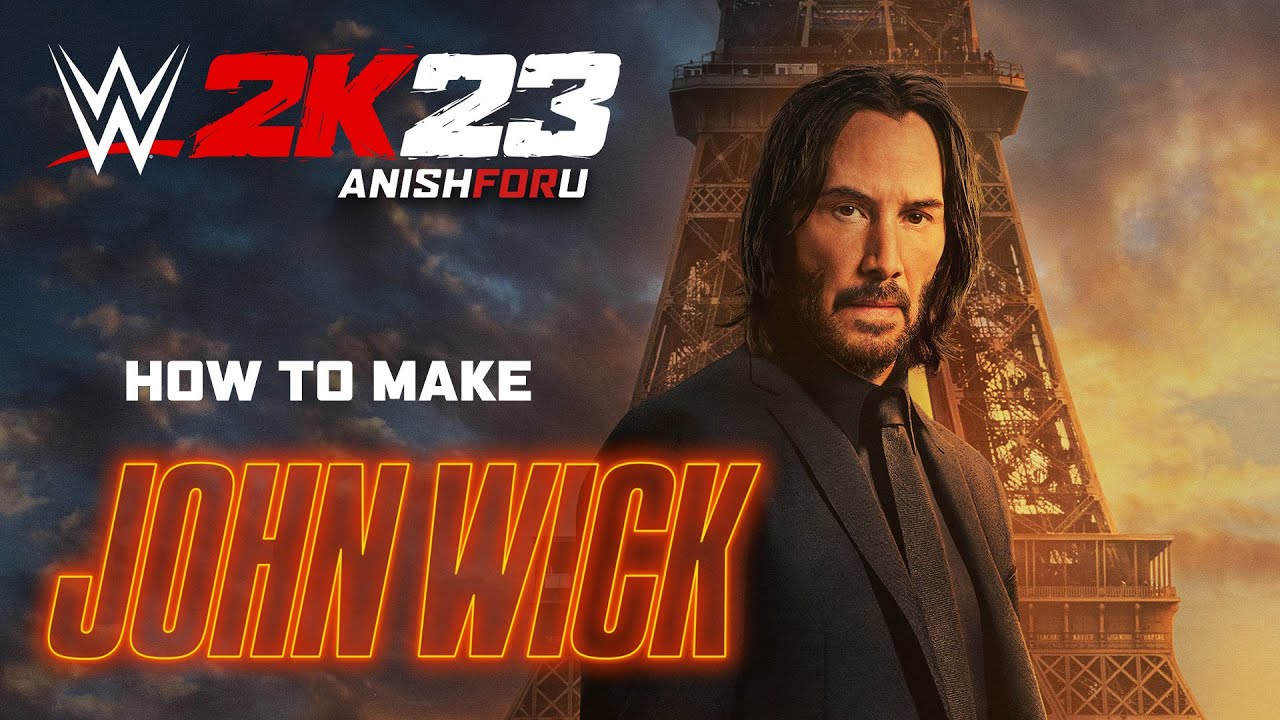 WWE 2K23, How to make Jhon Wick (Without Custom Image)