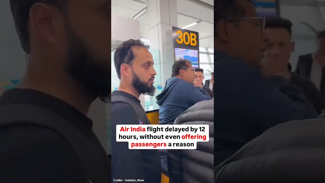 AIR INDIA delayed flight by 12 hrs without telling the reason to passengers.