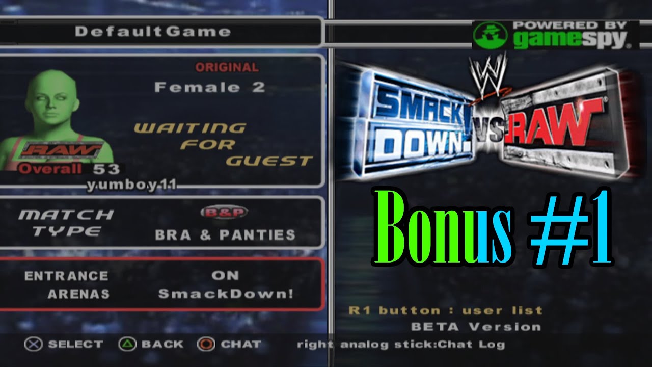 WWE SmackDown! vs. Raw: Bonus #1 (Online Mode & Public Beta) (Featuring CFGstreams)