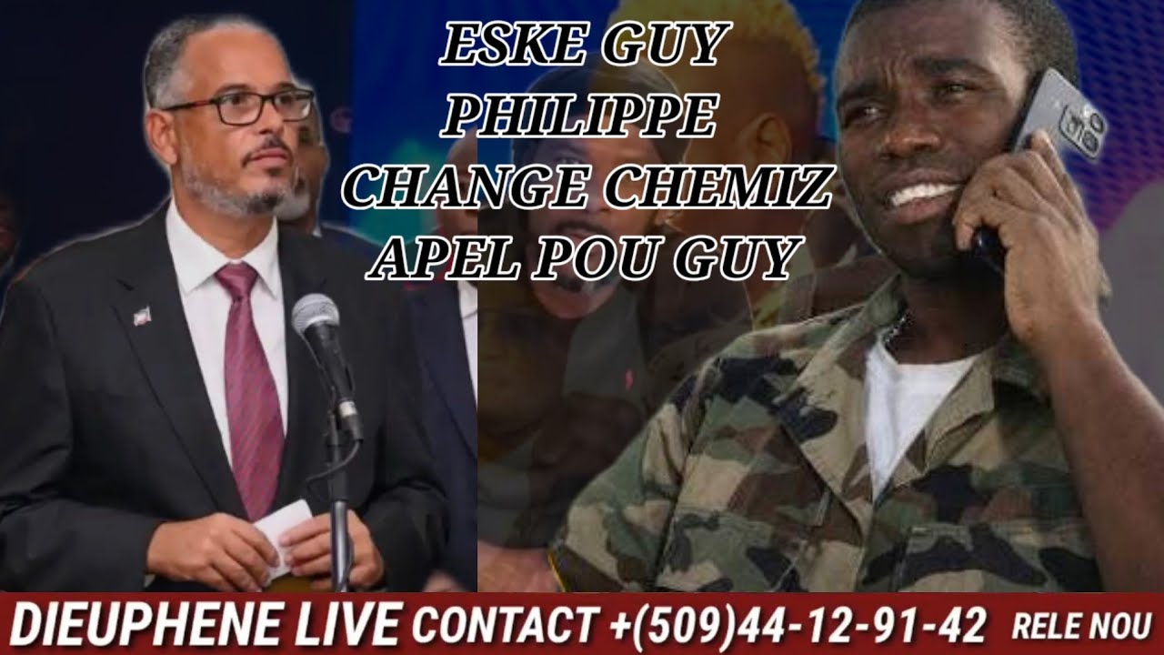 WOY#GUY PHILIPE PRAL MINIS APÈL Didier#SI GUY FÈ ERÈSA LAP FINI POLITIKMAN