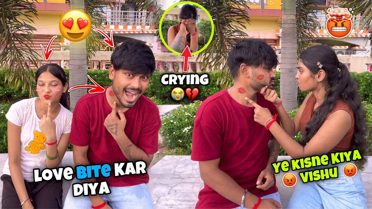 Love Bite Prank Gone wrong 💔🥺 || अन्नू के साथ प्रैंक पारा भरी Broken 😭