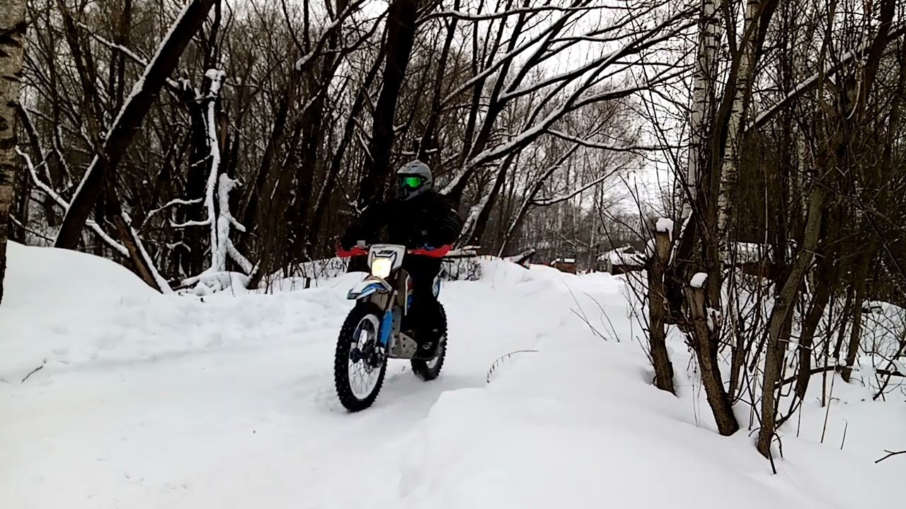 MotoLand XT 250 HS. Снег тает походу крайняя покатуха на  шипах , а было весело 😁👍. #205.