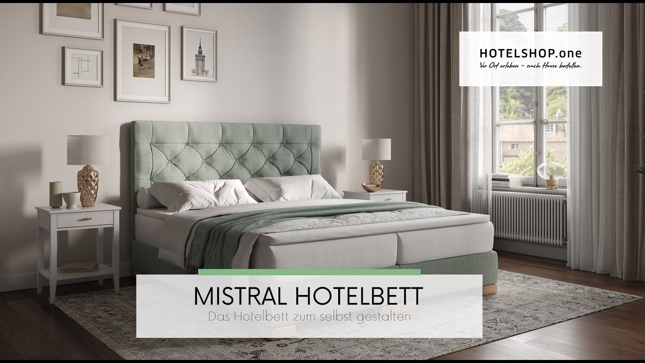 Hotelbett MISTRAL von FBF bei HOTELSHOP.one konfigurieren und nach Hause bestellen.