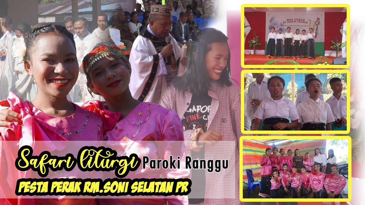Aksi anak SLB Karya Murni Ruteng di Paroki Ranggu