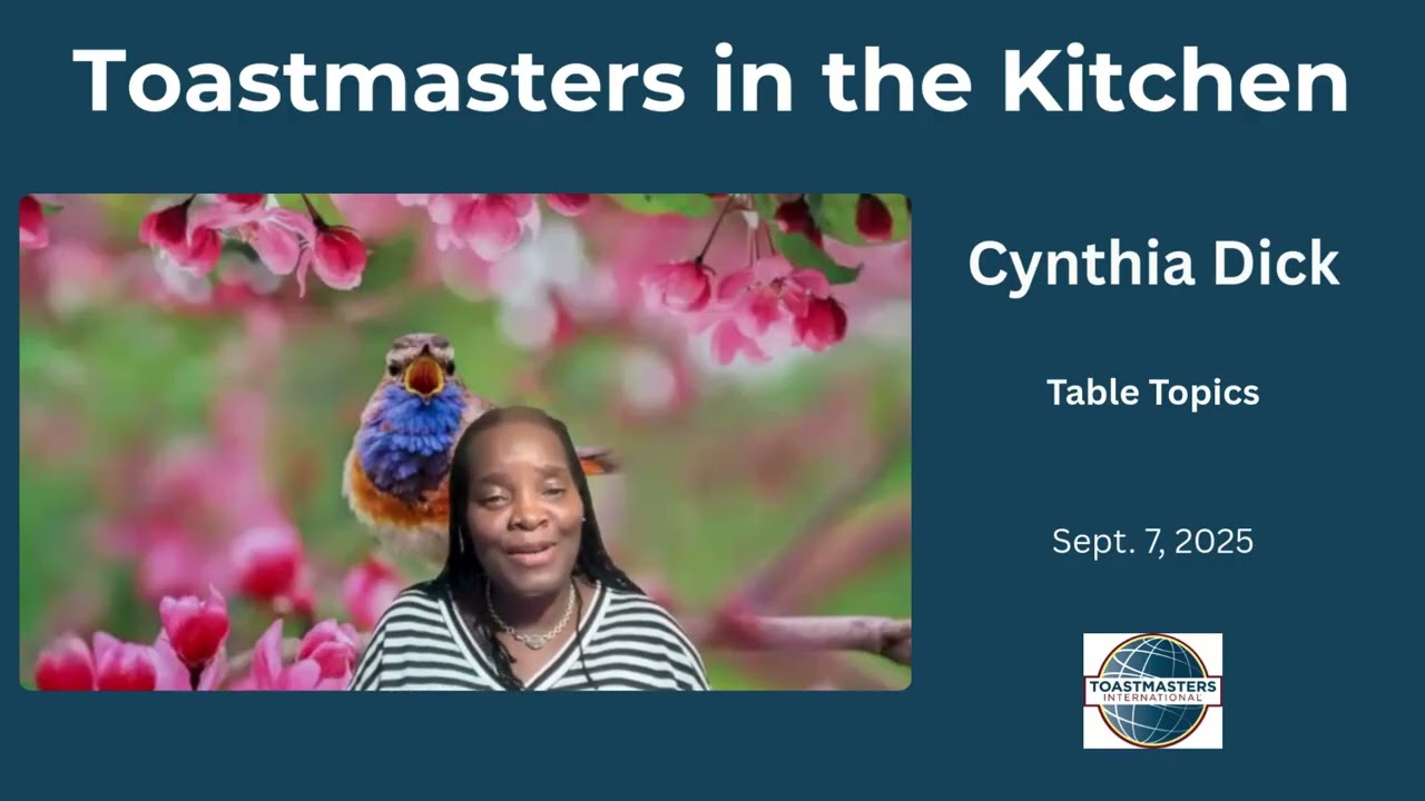 Table Topics - Cynthia answers a question about her favorite fall food